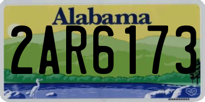 AL license plate 2AR6173