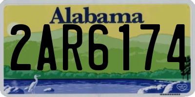 AL license plate 2AR6174