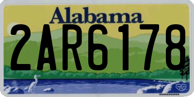 AL license plate 2AR6178