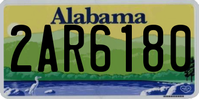 AL license plate 2AR6180
