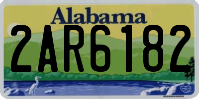 AL license plate 2AR6182