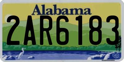 AL license plate 2AR6183