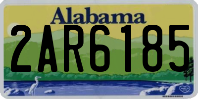 AL license plate 2AR6185