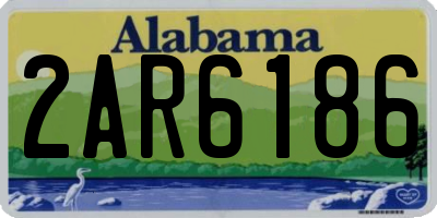 AL license plate 2AR6186