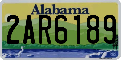 AL license plate 2AR6189