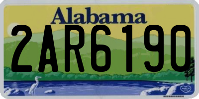 AL license plate 2AR6190