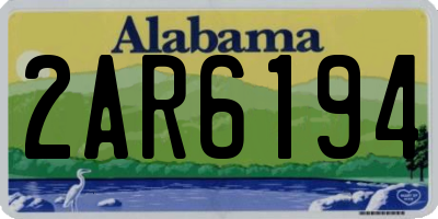 AL license plate 2AR6194