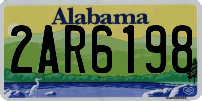 AL license plate 2AR6198