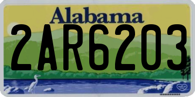 AL license plate 2AR6203