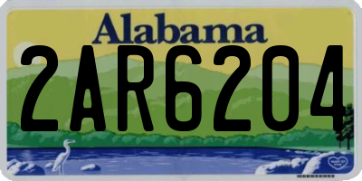 AL license plate 2AR6204