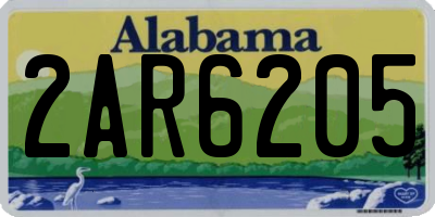 AL license plate 2AR6205