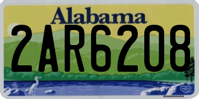 AL license plate 2AR6208