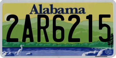 AL license plate 2AR6215