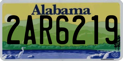 AL license plate 2AR6219