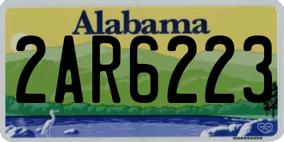 AL license plate 2AR6223