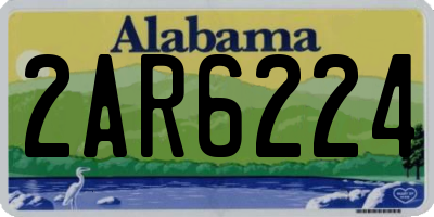 AL license plate 2AR6224