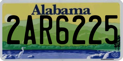 AL license plate 2AR6225