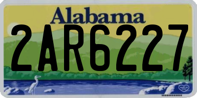 AL license plate 2AR6227