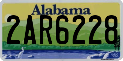 AL license plate 2AR6228