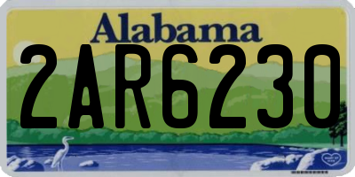 AL license plate 2AR6230