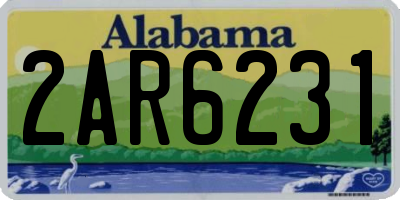 AL license plate 2AR6231