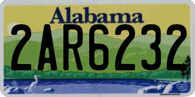 AL license plate 2AR6232