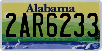 AL license plate 2AR6233