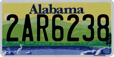 AL license plate 2AR6238