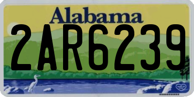 AL license plate 2AR6239