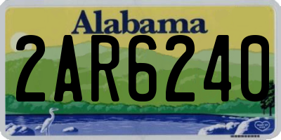 AL license plate 2AR6240