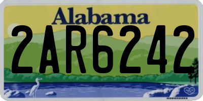 AL license plate 2AR6242