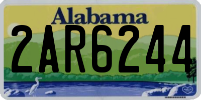 AL license plate 2AR6244