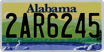 AL license plate 2AR6245