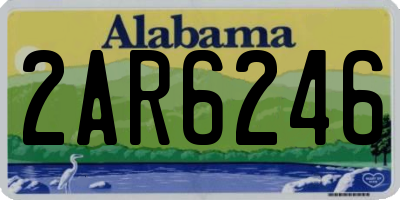 AL license plate 2AR6246