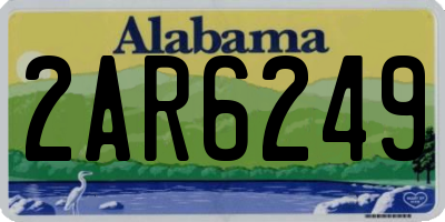 AL license plate 2AR6249