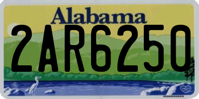 AL license plate 2AR6250