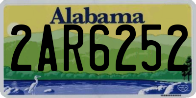 AL license plate 2AR6252