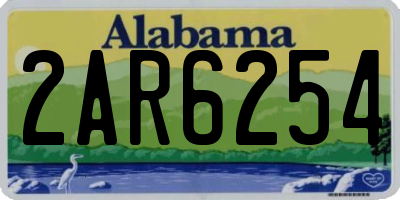 AL license plate 2AR6254