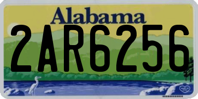 AL license plate 2AR6256