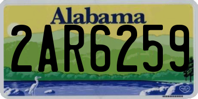 AL license plate 2AR6259