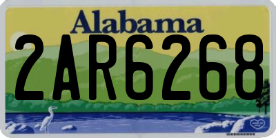 AL license plate 2AR6268