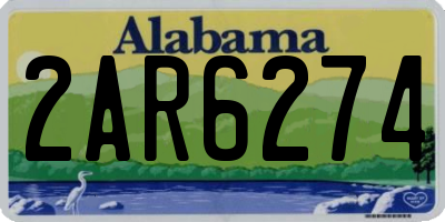 AL license plate 2AR6274