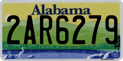 AL license plate 2AR6279