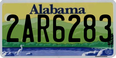 AL license plate 2AR6283