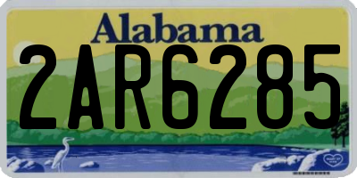 AL license plate 2AR6285