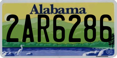 AL license plate 2AR6286