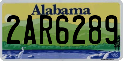 AL license plate 2AR6289