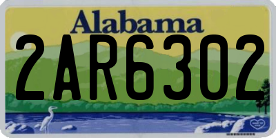 AL license plate 2AR6302