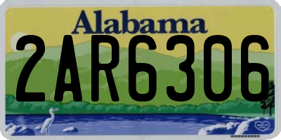 AL license plate 2AR6306