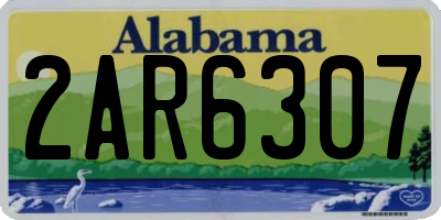 AL license plate 2AR6307